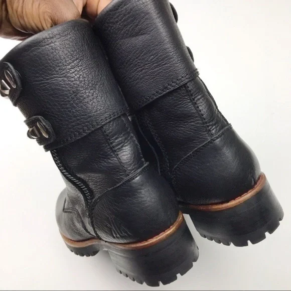 Like new KLR | Studded Leather Black Boots - Picture 5 of 8